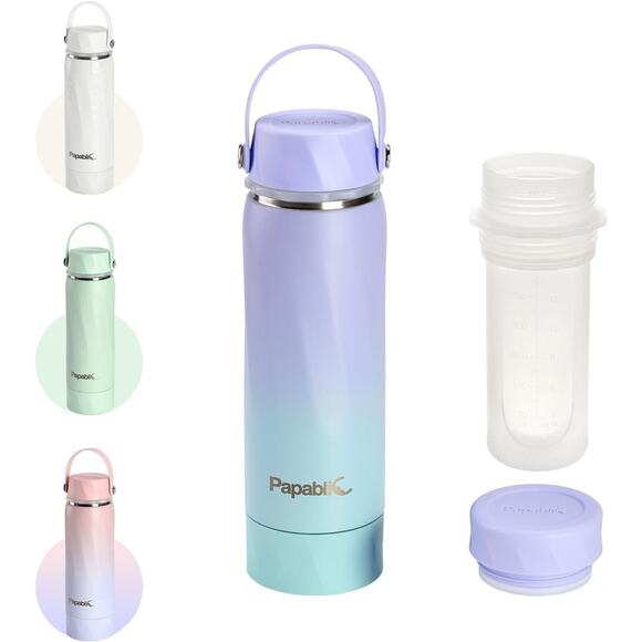 Papablic Accessories - Papablic Vacuum Insulated Breastmilk Cooler Bottle, 20oz Stainless Steel Violet